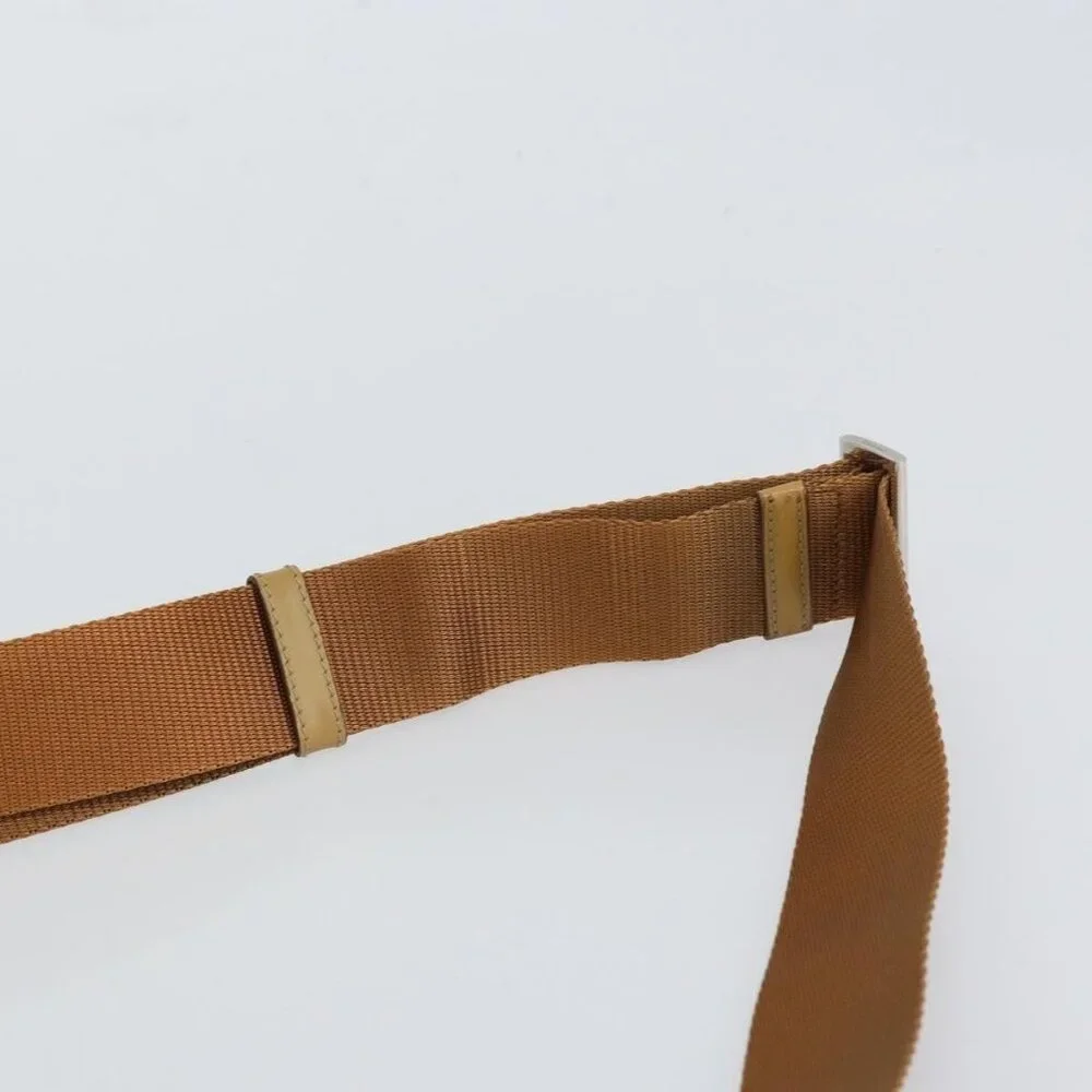 Authentic PRADA Shoulder Bag Nylon Beige Silver - Picture 15 of 16